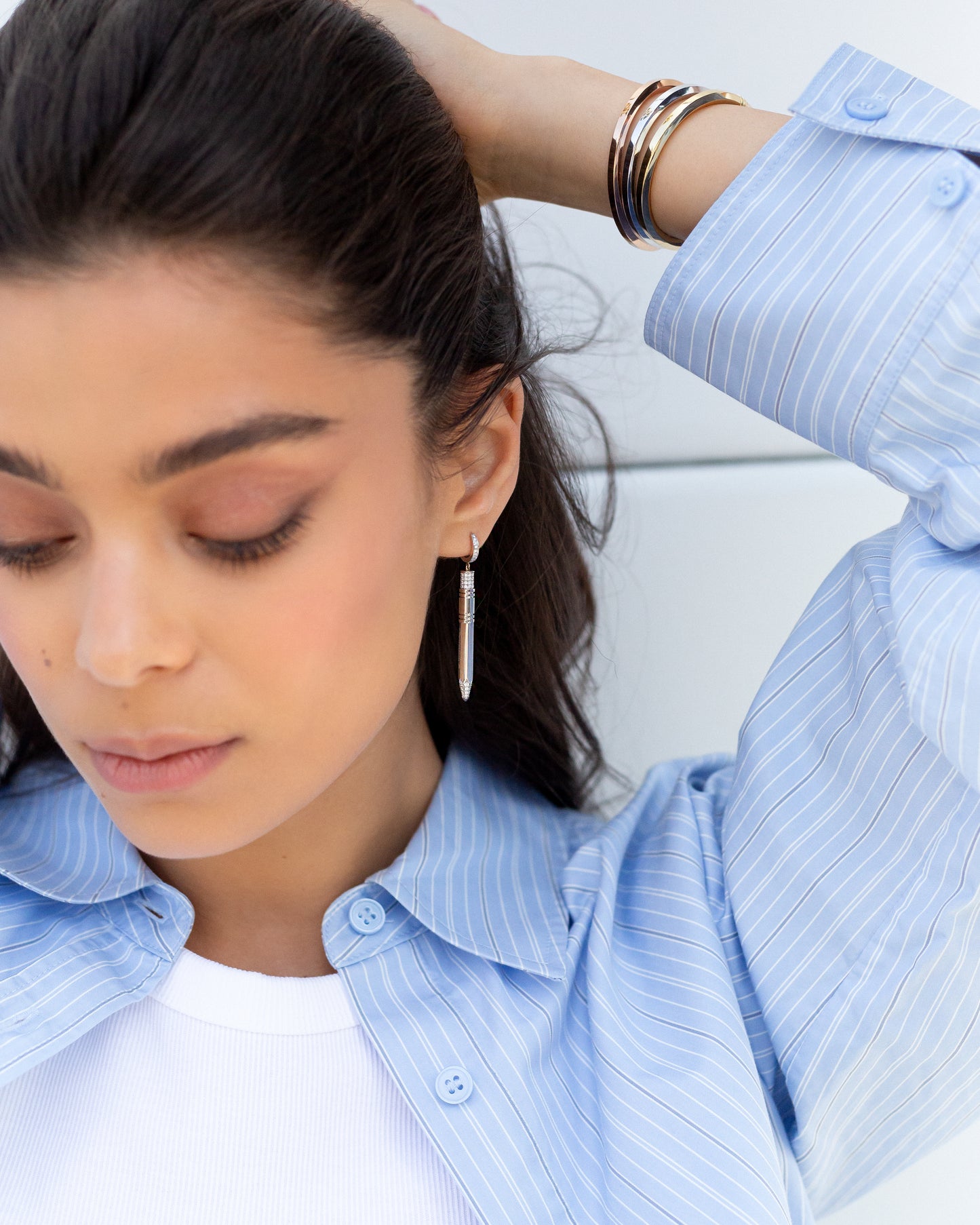The Expression EarringsĀ® Vertical Midi