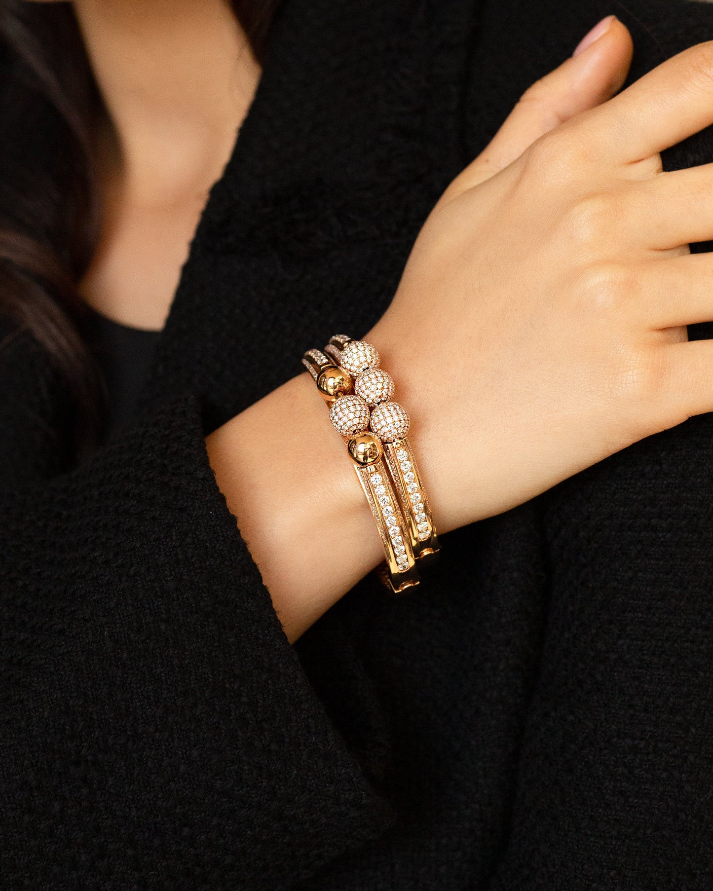The Ethos Bracelet™ - 1 Diamond + 2 Gold