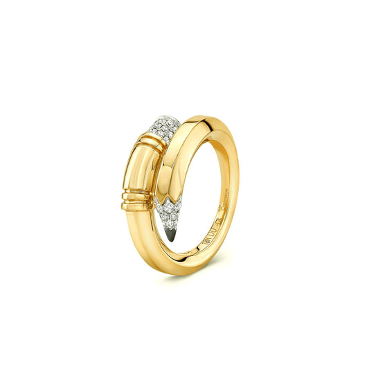 18k Gold Medium Signature Ring  image 2