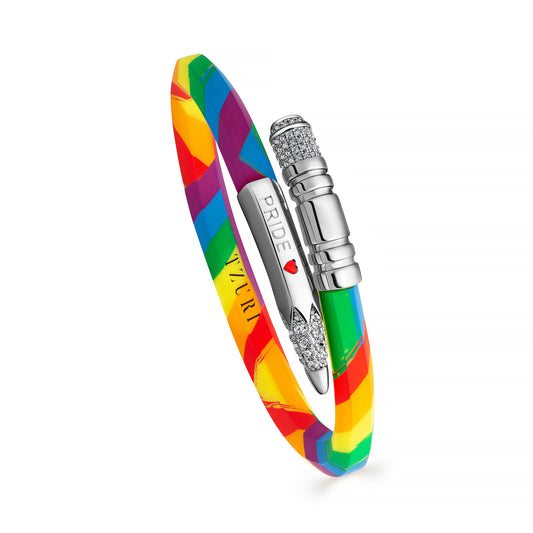 "Pride" Charity Rubber Bracelet- Men's