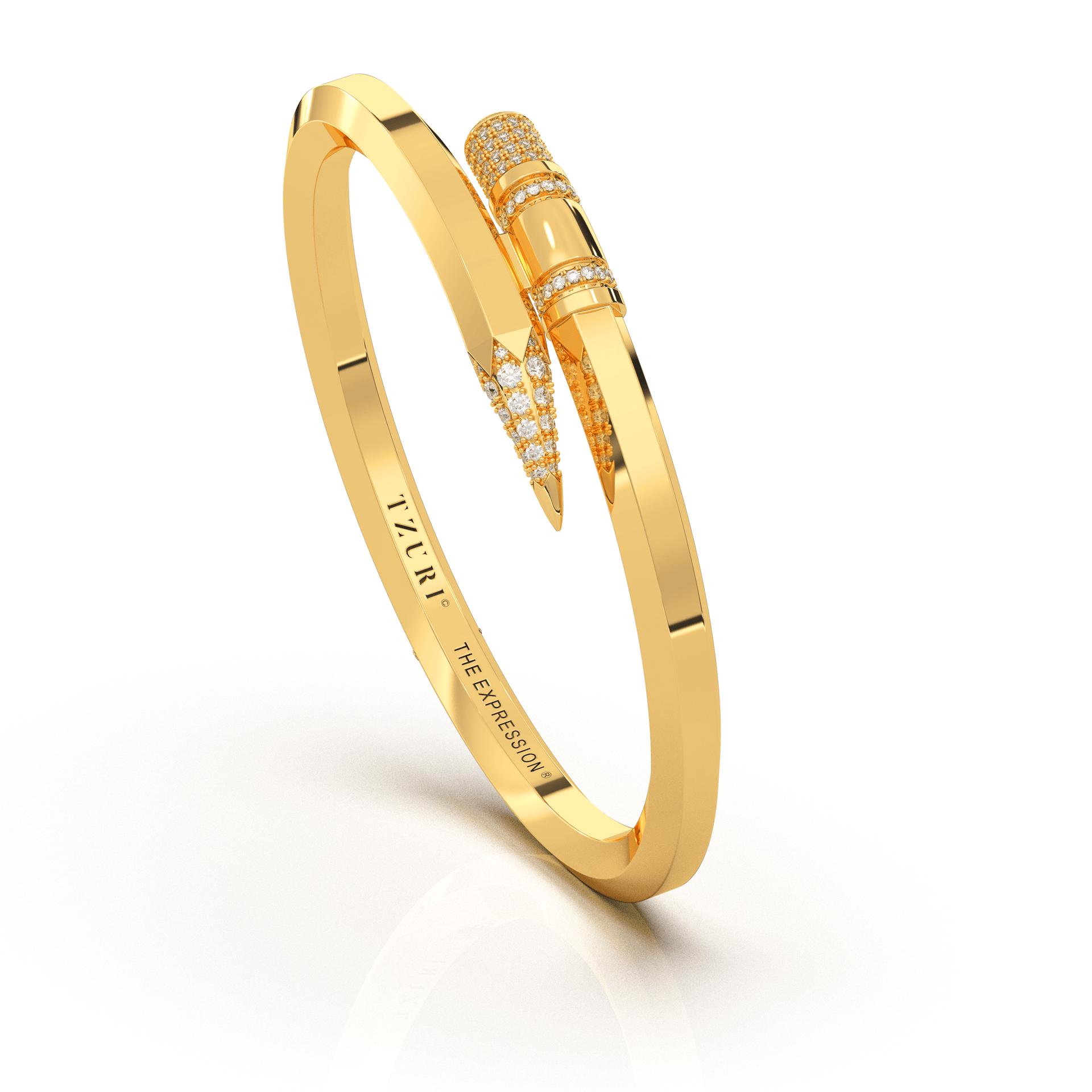 18k Gold Medium Signature X2 Bracelet by Tzuri – TZURI